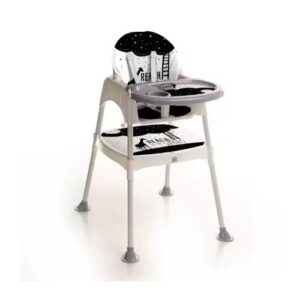 Chaise haute bébé convertible 3 en 1 – chaise d’alimentation évolutive moderne