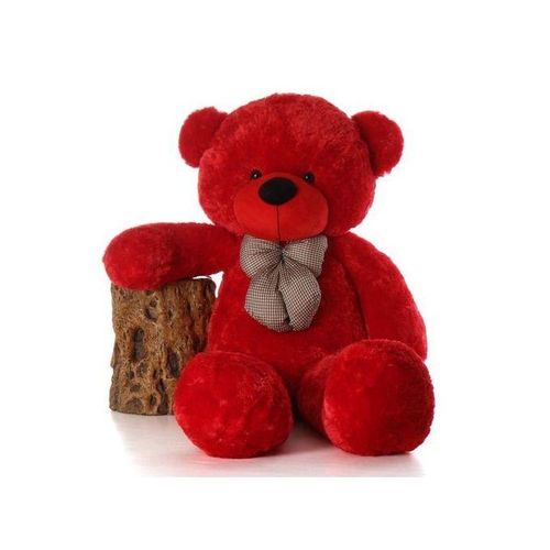 Peluche ours géant 100 cm rouge – grand nounours doux pour enfant