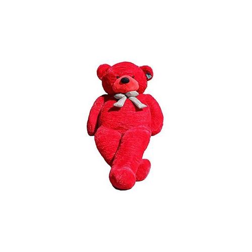 Peluche ours géant 100 cm rouge – grand nounours doux pour enfant