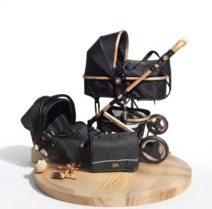 Poussette Bébé Belecoo 3 en 1 avec Siège Auto & Sac à Langer – Confort & Sécurité