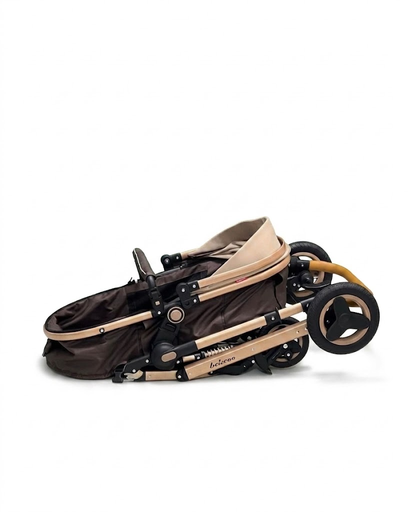 Poussette Belecoo 3 En 1 Avec Siege Auto Et Sac A Langer – Systeme Complet Confort Et Securite Bebe