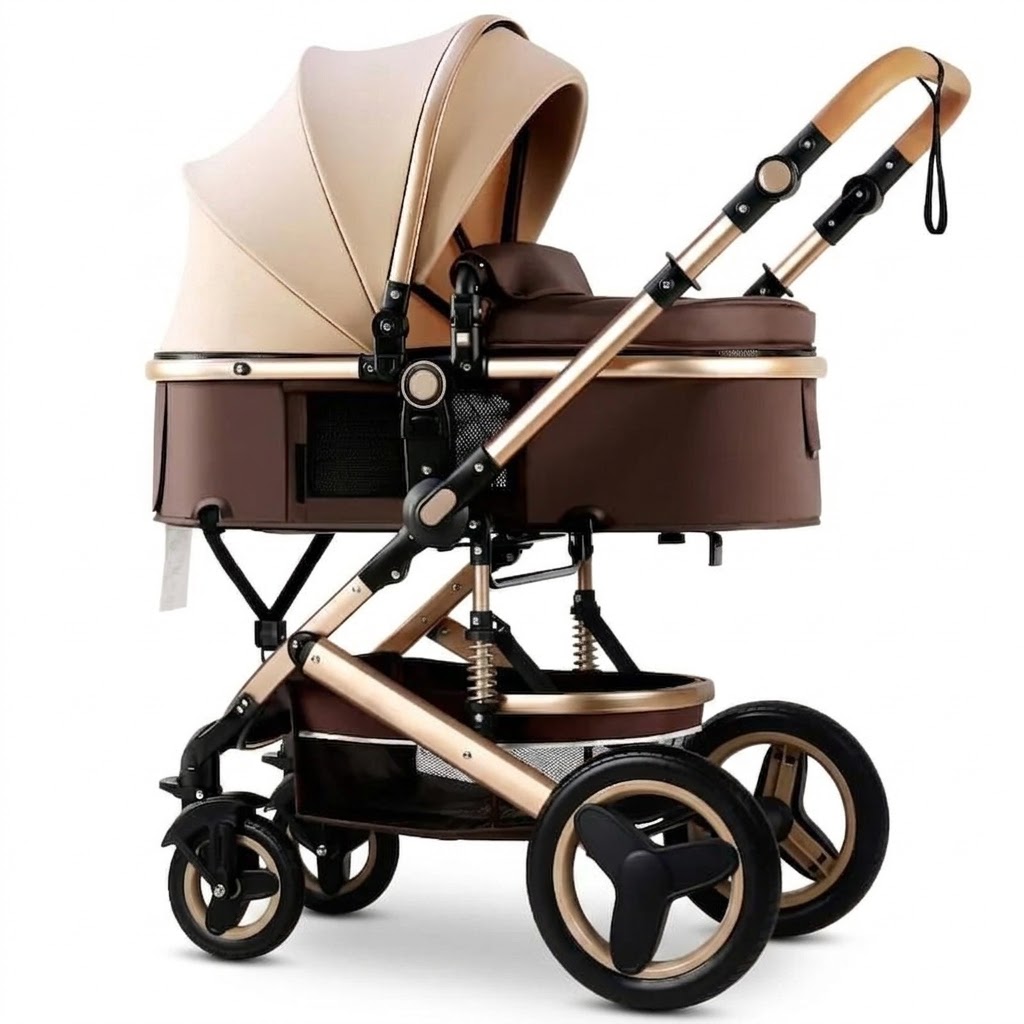 Poussette Belecoo 3 En 1 Avec Siege Auto Et Sac A Langer – Systeme Complet Confort Et Securite Bebe