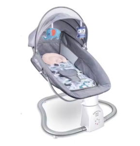 Balancelle électrique bébé 3 en 1 avec télécommande et moustiquaire – balançoire confortable et réglable