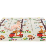 tapis de jeu réversible extra large pour bébé, imperméable, antidérapant, intérieur/extérieur, unisexe, doux, t lens