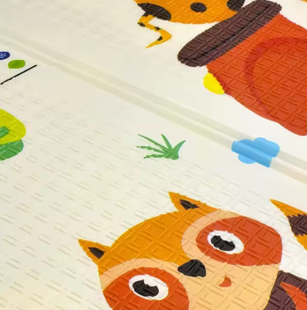 Tapis d’éveil bébé réversible extra large – imperméable, antidérapant intérieur/extérieur