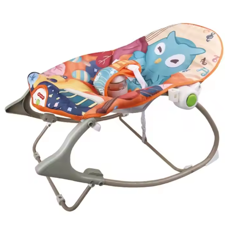 Transat bébé évolutif 2 en 1 avec musique et jouets – balancelle confortable et apaisante