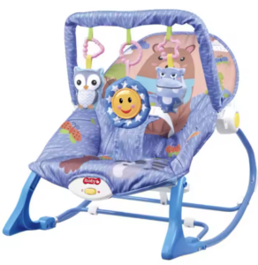 Transat bébé évolutif 2 en 1 avec musique et jouets – balancelle confortable et apaisante