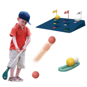 jouet de golf en plastique avec plateforme inclinée avec panier balles enfants club de golf jouets pour enfants cadeaux