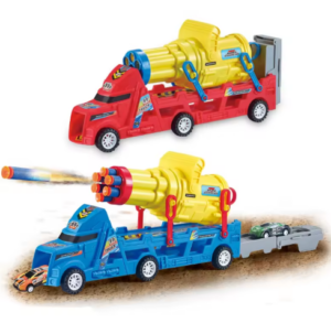 Camion lance-fusées avec petites voitures – jouet enfant interactif