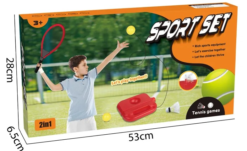 Jeu de tennis pour enfants – set sportif avec raquettes et balle