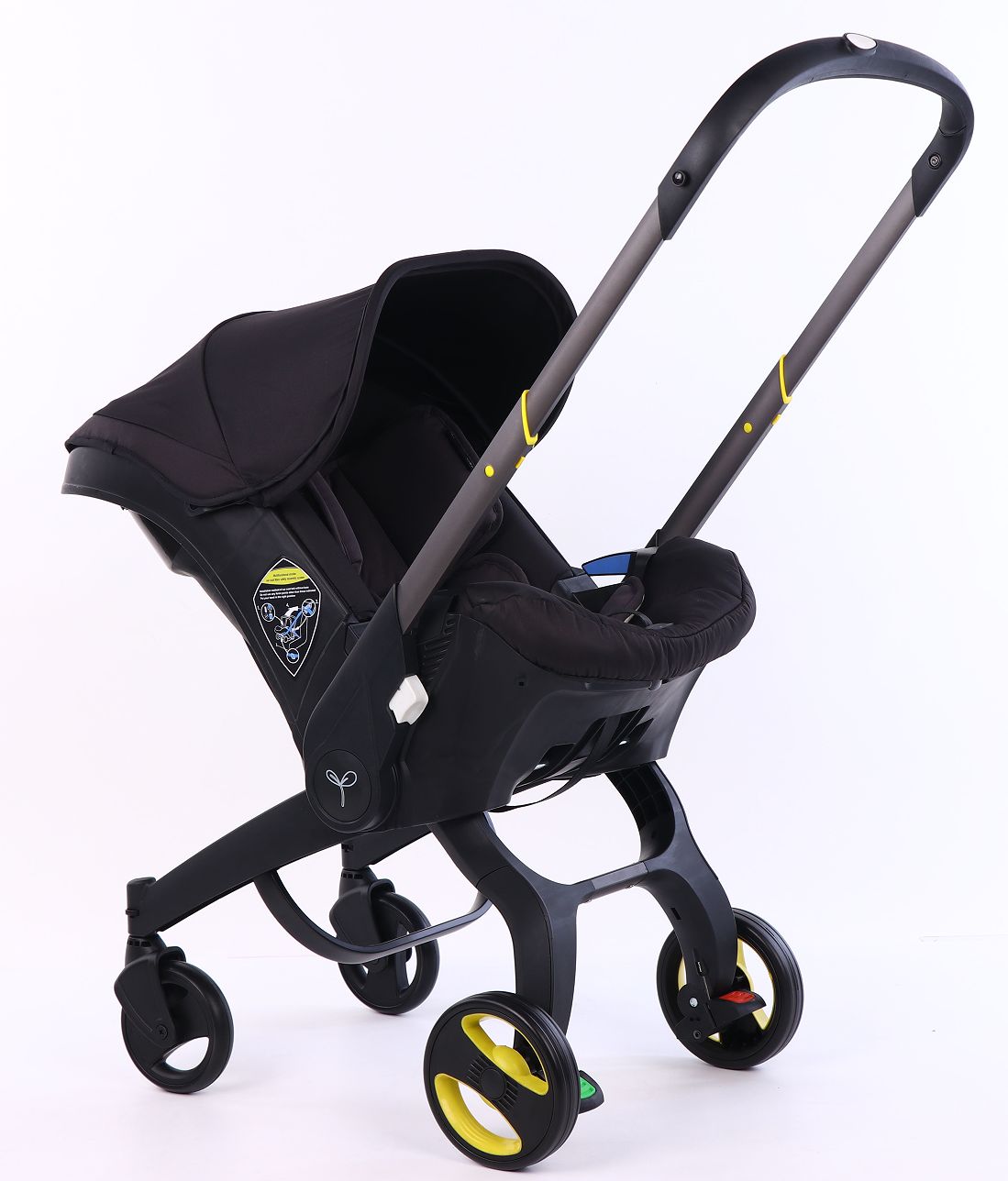 Poussette 2 en 1 avec Siège Auto – Pliable & Pratique dès la Naissance
