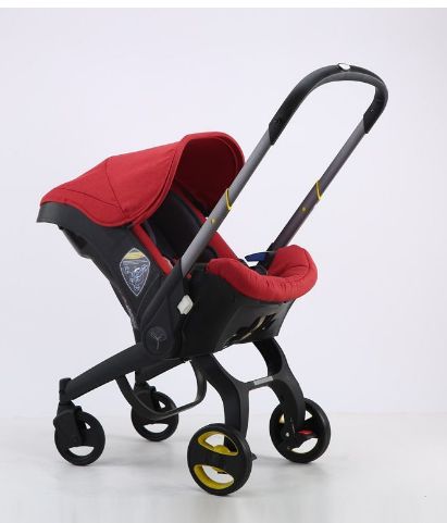 Poussette 2 en 1 avec Siège Auto – Pliable & Pratique dès la Naissance
