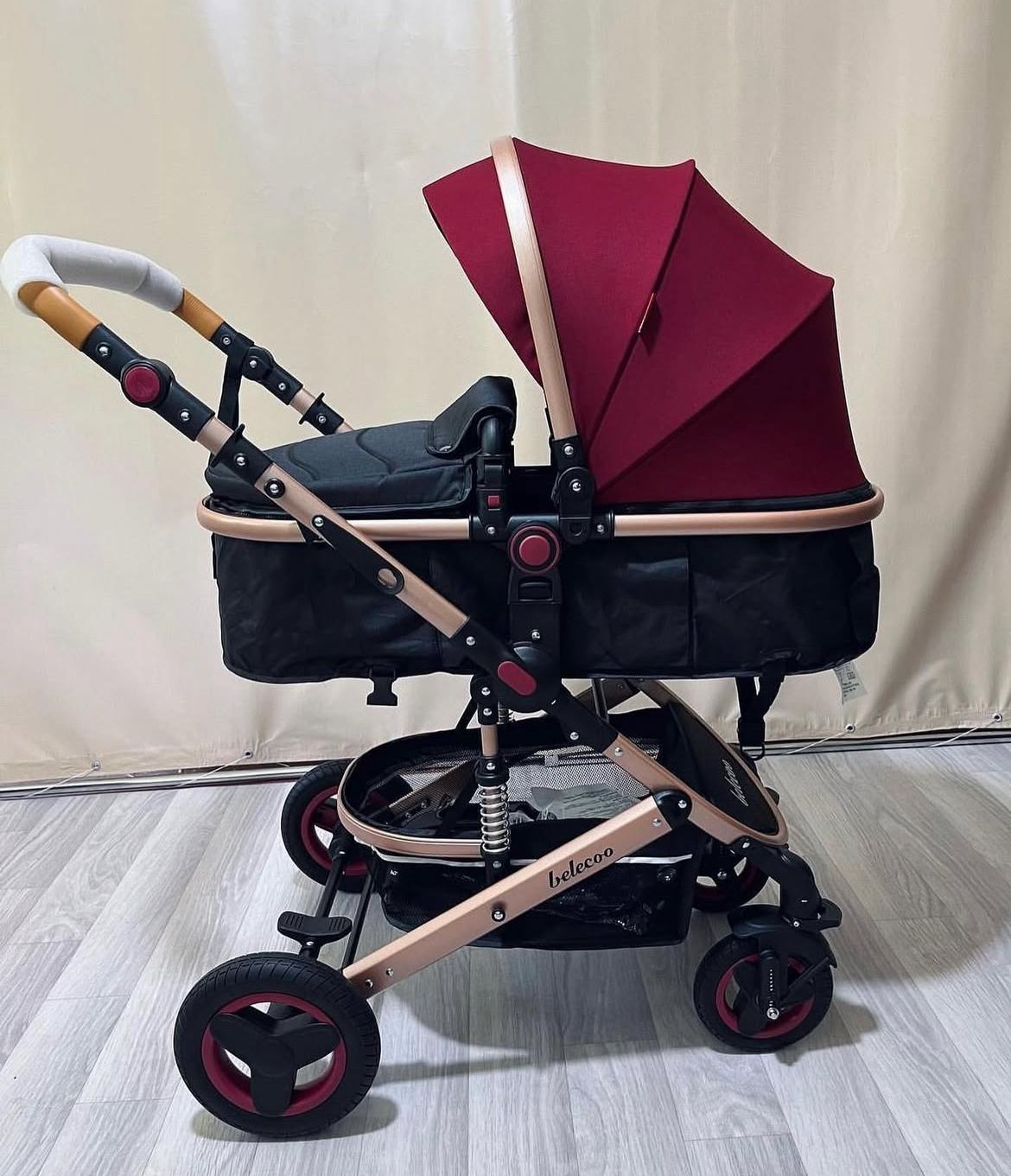 Poussette Belecoo 2 En 1 Confort Securite 0 A 4 Ans – Poussette Multifonction Evolutive