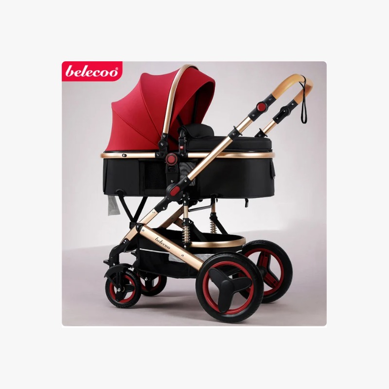 Poussette Belecoo 3 En 1 Avec Siege Auto Et Sac A Langer – Systeme Complet Confort Et Securite Bebe