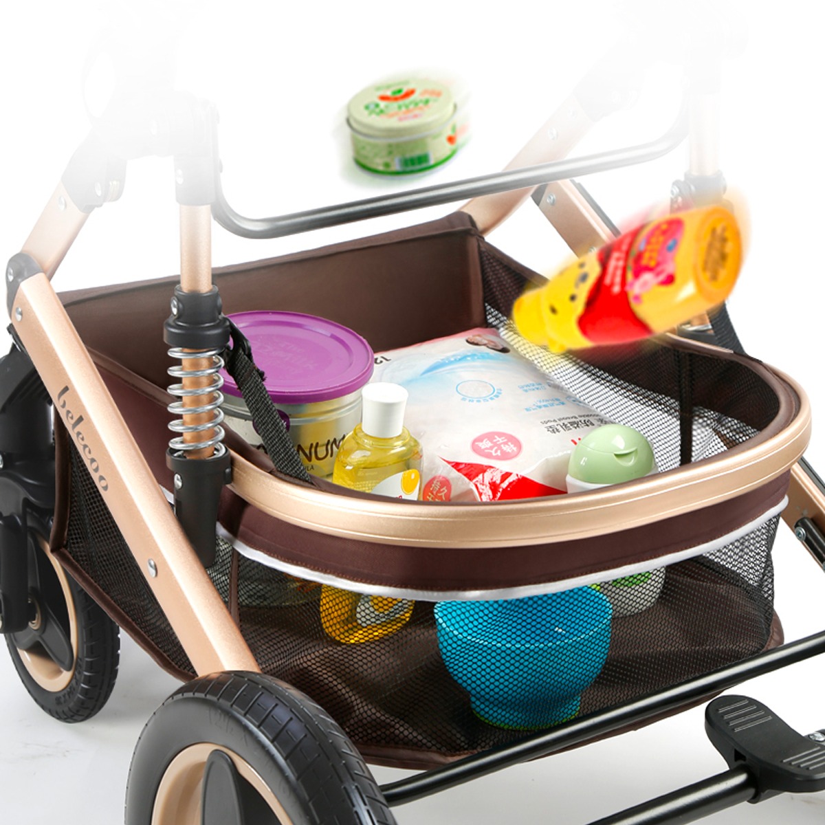 Poussette Belecoo 3 En 1 Avec Siege Auto Et Sac A Langer – Systeme Complet Confort Et Securite Bebe