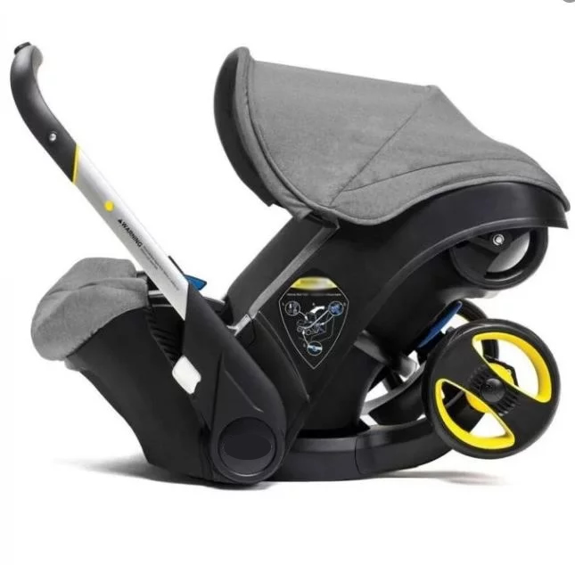 Poussette 2 en 1 avec Siège Auto – Pliable & Pratique dès la Naissance