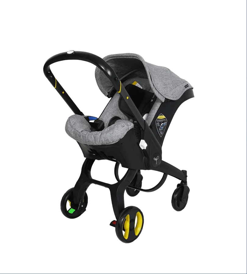 Poussette 2 en 1 avec Siège Auto – Style Doona - Pliable & Pratique dès la Naissance