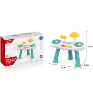 piano musical multifonctionnel pour bébé et batterie, jouets d'instruments avec son