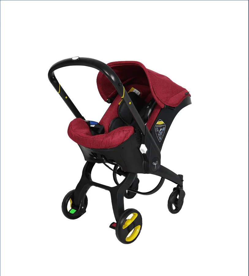 Poussette 2 en 1 avec Siège Auto – Style Doona - Pliable & Pratique dès la Naissance
