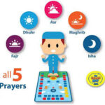 tapis de prière électronique musulman pour enfants, tapis de culte salat musallah, couverture avec haut parleur numérique