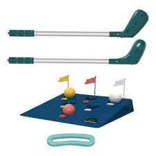 jouet de golf en plastique avec plateforme inclinée avec panier balles enfants club de golf jouets pour enfants cadeaux