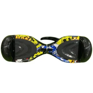 Hoverboard 6.5 Pouces Graffiti Bluetooth LED – Scooter Électrique Auto-Équilibré Mixte