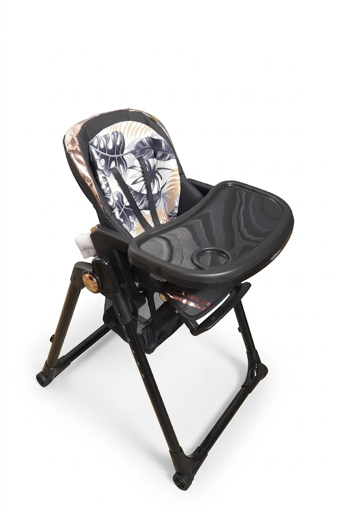 Chaise haute bébé évolutive BURBAY – réglable, pliable et facile à transporter