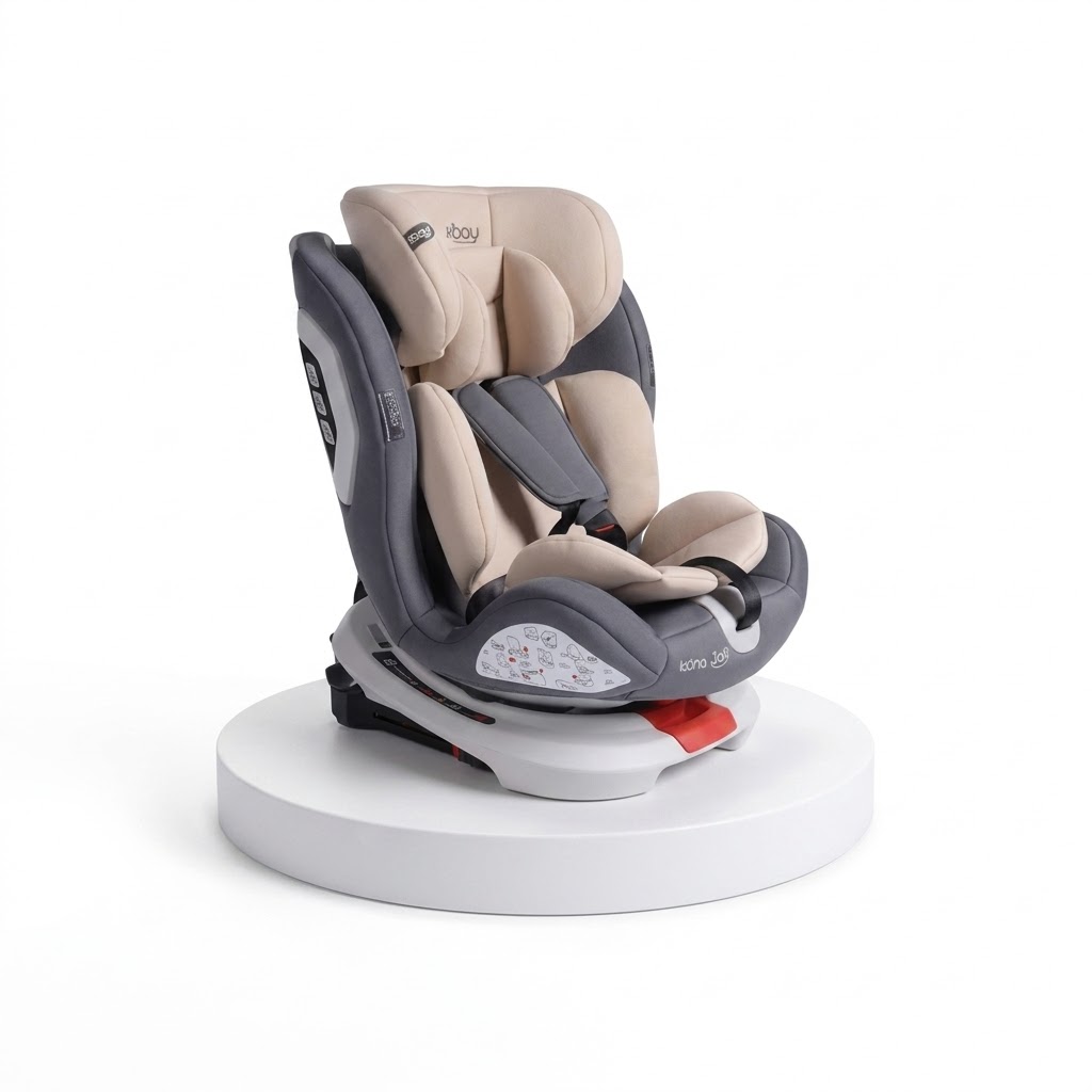 Siège Auto Burbay Isofix 360° Pivotant – Bébé Évolutif 0 à 36 kg Sécurité et Confort