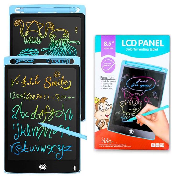 Tablette D'Ecriture LCD Colorée 8.5 Pouces Enfant – Bloc Notes Et Croquis Effaçable