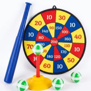 Jeu de Fléchettes Enfant Velcro + Set Baseball Yu Teng Toys – Jeu Sportif Sécurisé 2-en-1
