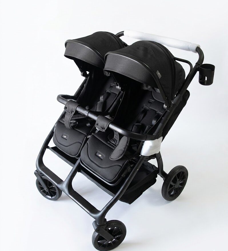 Poussette Double Bébé Maroc – Poussette Duo Confortable et Pliable pour Jumeaux
