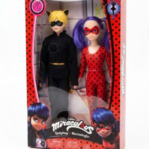 Coffret Poupees Miraculous Ladybug Et Chat Noir Enfant – Figurines Personnages Serie Avec Accessoires