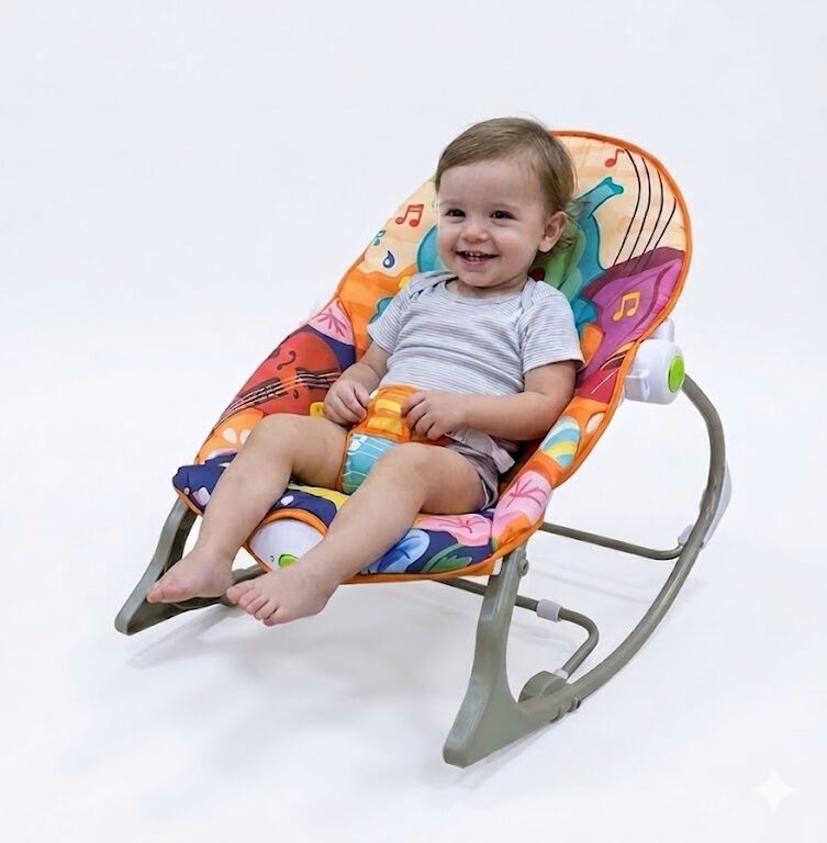 Transat Balancelle Bébé Tiibaby Maroc – Siège Évolutif avec Musique et Vibrations pour bébé et enfant