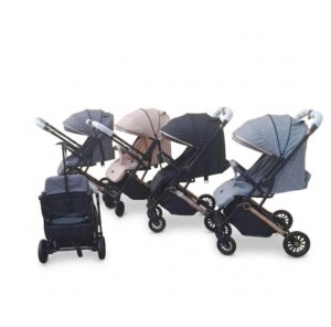 Poussette Burbay 2 Faces Valise – Pliable, Confort et Sécurité pour Bébé