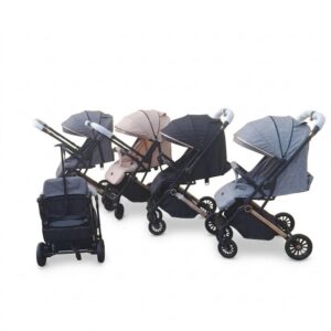 Poussette Burbay 2 Faces Valise – Pliable, Confort et Sécurité pour Bébé