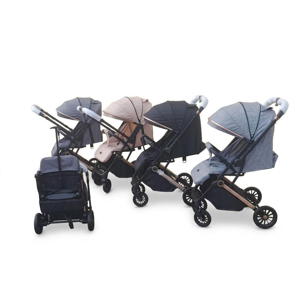 Poussette Burbay 2 Faces Valise – Pliable, Confort et Sécurité pour Bébé