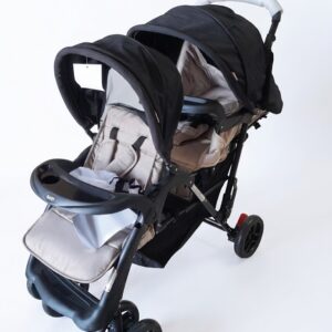 Poussette Double Bébé Maroc – Poussette Duo Confortable et Pliable pour Jumeaux