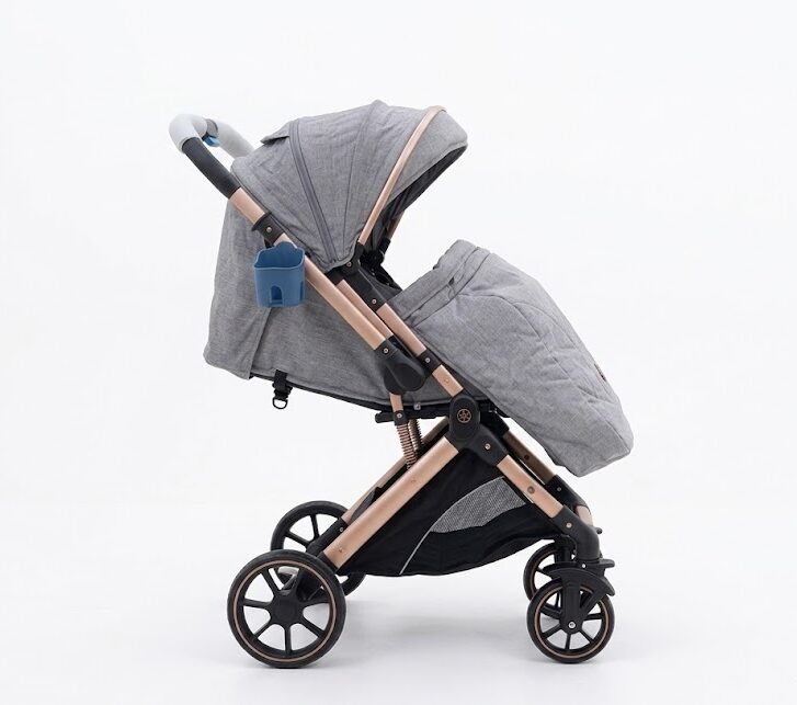 Poussette Bébé BURBAY  Réversible avec Couvre-Pied – Confort et Sécurité