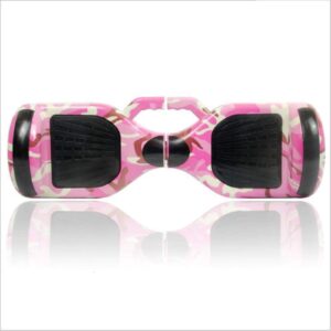 Hoverboard Électrique 6.5” Camouflage Rose – LED, Bluetooth et Auto-Équilibré
