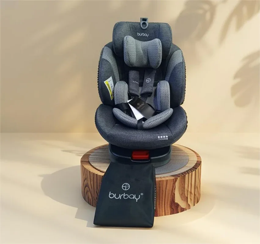 Siège Auto Burbay Isofix 360° Rotatif – Évolutif Bébé 0 à 36 kg Sécurité Maximale