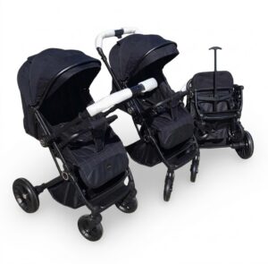 Poussette Burbay AG9155 Pro – Valise Réversible, Ultra Compacte et Confort Premium