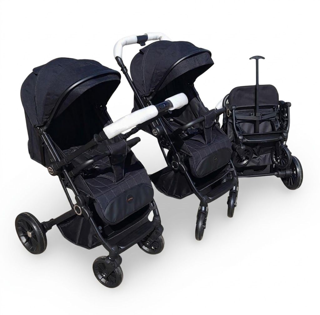 Poussette Burbay AG9155 Pro – Valise Réversible, Ultra Compacte et Confort Premium