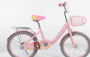 Vélo Enfant Cruxiya Rose – Avec Panier, Porte-Bagages & Stabilité Apprentissage