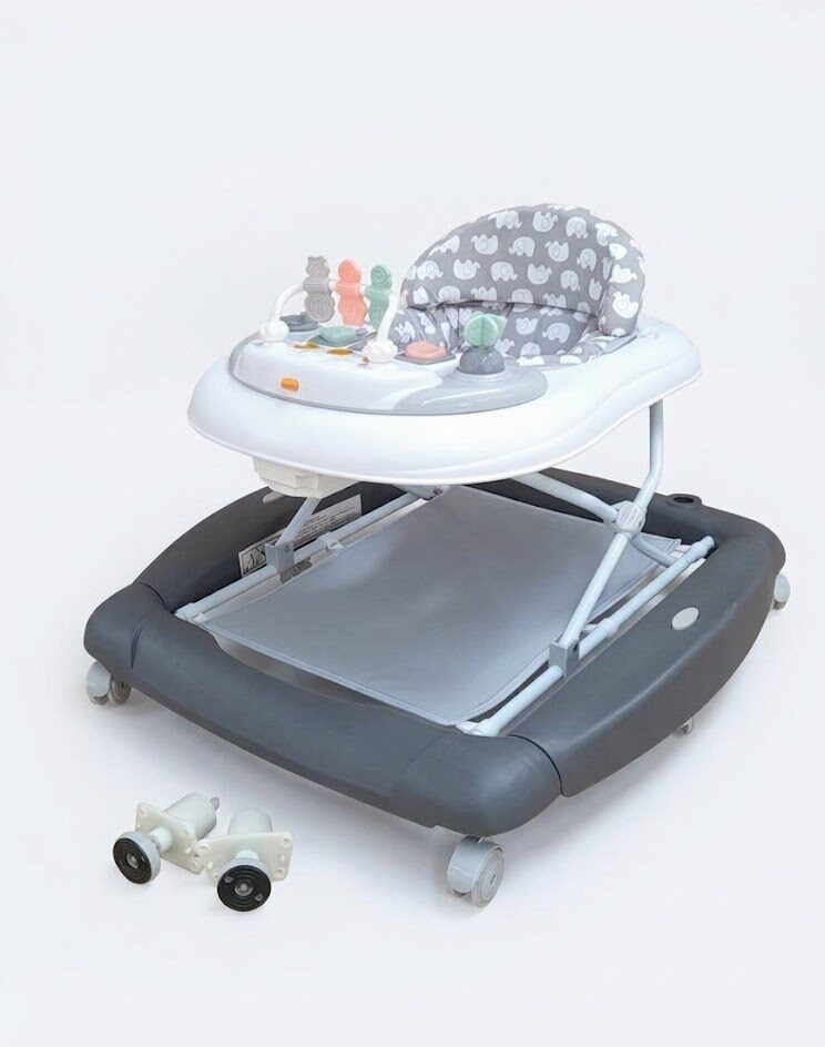 Trotteur bébé 2 en 1 avec balançoire BURBAY – réglable, musical et sécurisé