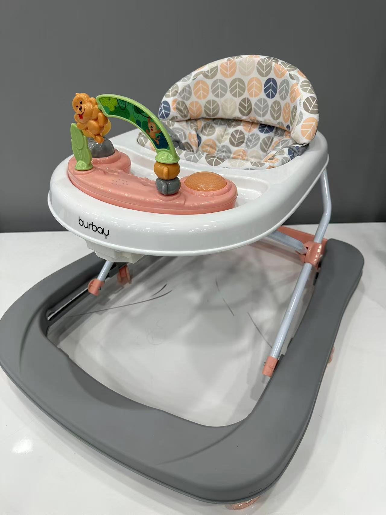 Trotteur bébé  BURBAY avec plateau interactif – réglable en hauteur et confortable