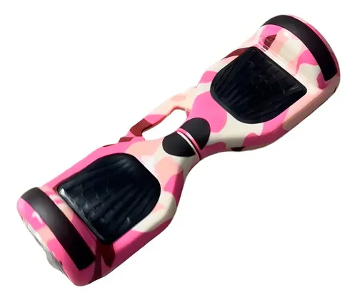 Hoverboard Électrique 6.5” Camouflage Rose – LED, Bluetooth et Auto-Équilibré