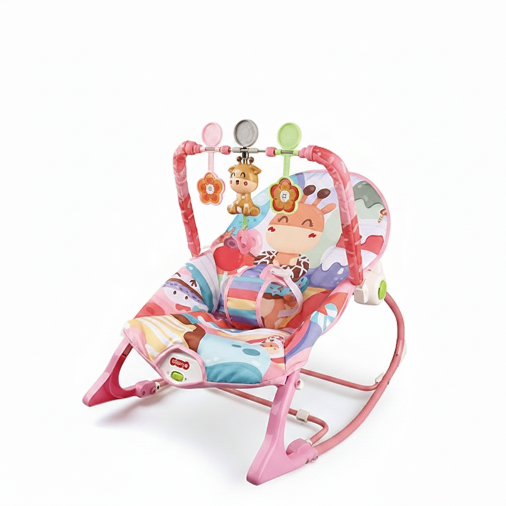 Transat Bébé Rocker Évolutif Maroc – Infant to Toddler avec Musique et Jouets Suspendus
