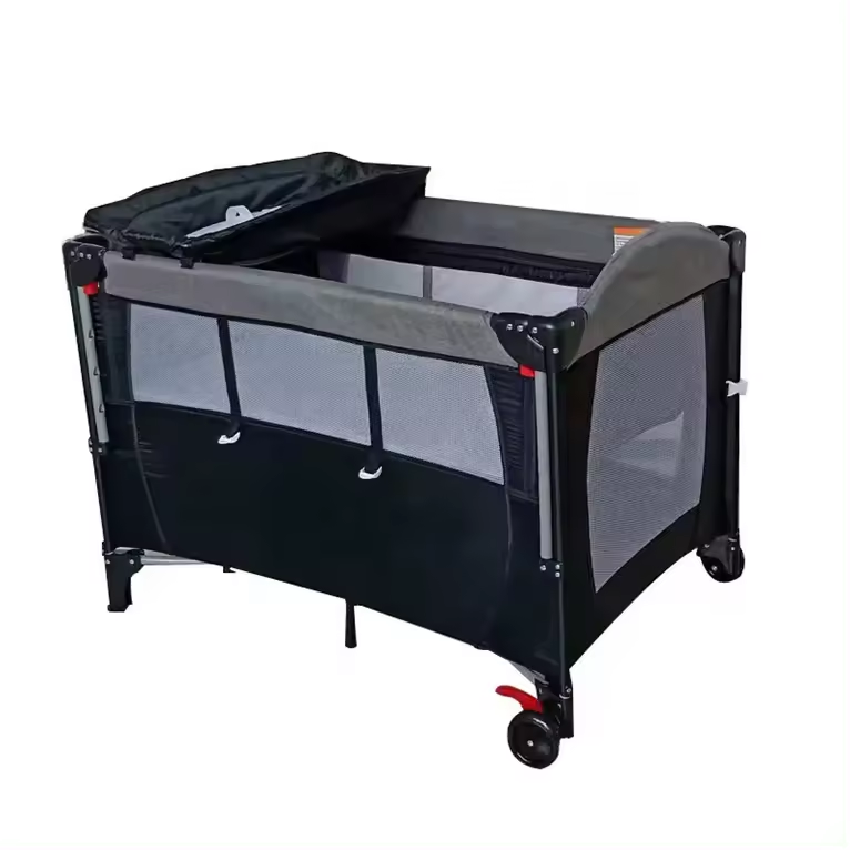 Lit Bébé à Bascule Babylove – Berceau Pliable Portable avec Lit de Jeu pour Nouveau-né