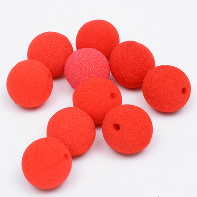 Nez de Clown Rouge en Éponge – Accessoire de Déguisement Drôle pour Fêtes et Spectacles