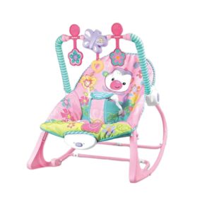 Transat Électrique Vibrant Bébé 2 en 1 Maroc – Évolutif de Nourrisson à Tout-Petit avec Musique